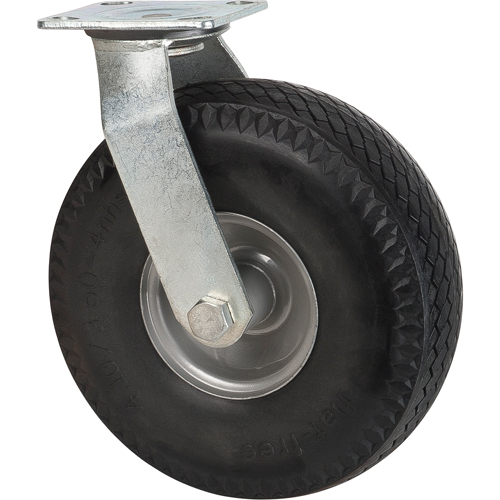 Flat-Free Casters, Swivel, 10" (254 mm), Flat-Free, 300 lbs. (136 kg.) Planification Entrepots Molloy