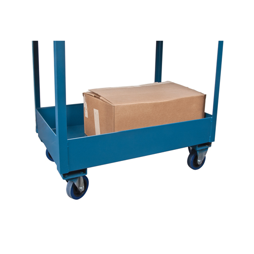 Deep Lipped Service Cart, 2 Tiers, 24" W x 47" H x 36" D, 1200 lbs. Capacity Planification Entrepots Molloy