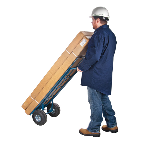 Load Retention Hand Truck, Dual Handle, Steel, 53" Height, 600 lbs. Capacity Planification Entrepots Molloy
