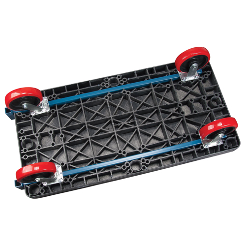 Plastic Platform Truck, 60" L x 30" W, 2500 lbs. Cap., Polyurethane Wheels Planification Entrepots Molloy