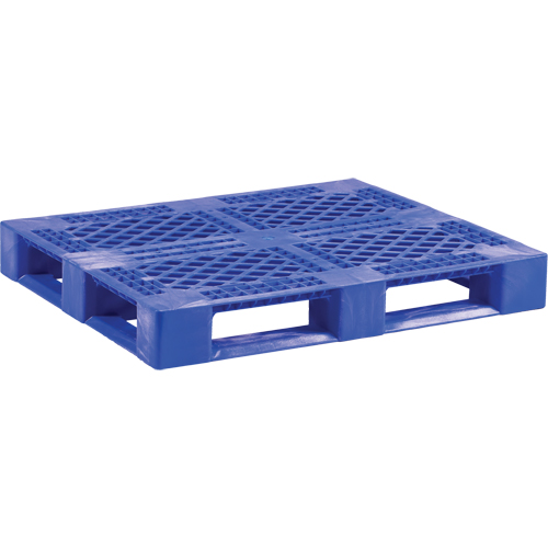 Palette en plastique pour usage moyen de qualit&eacute; alimentaire, 48" lo x 40" la x 6-1/10" h, Acc&egrave;s Quatre c&ocirc;t&eacute;s Planification Entrepots Molloy