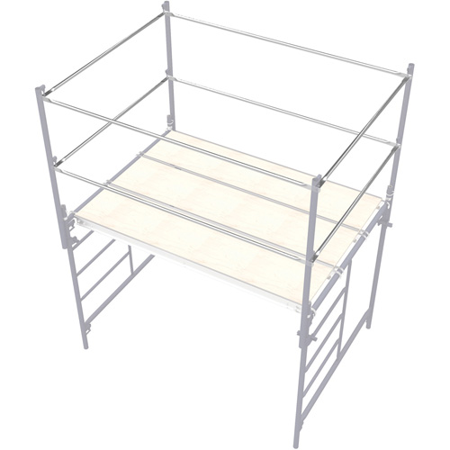 Accessoires pour &eacute;chafaudage - Barre de retenue, Barre de retenue, 2" la x 48" h Planification Entrepots Molloy