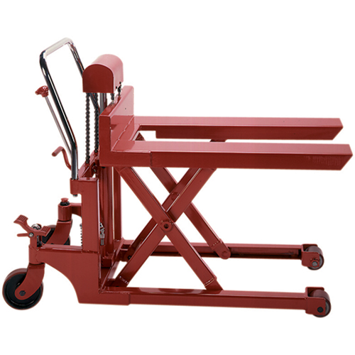 Scissor Pallet Lifter, 44" L x 27" W, Steel, 1100 lbs. Capacity Planification Entrepots Molloy