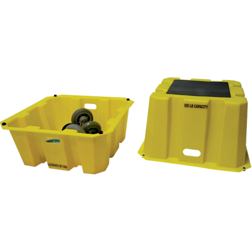 Escabeaux emboîtables industriels, 25" x 25" x Hauteur 10-1/2" Planification Entrepots Molloy