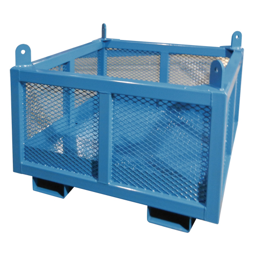 Material Handling Basket, 24" H x 48" W x 48" D, 1000 lbs. Capacity Planification Entrepots Molloy