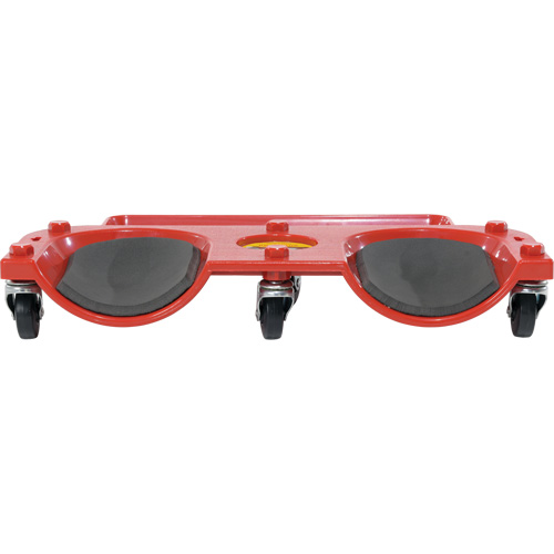 Socle roulant pour les genoux, Plastique, Rouge, Capacit&eacute; 350 lb Planification Entrepots Molloy