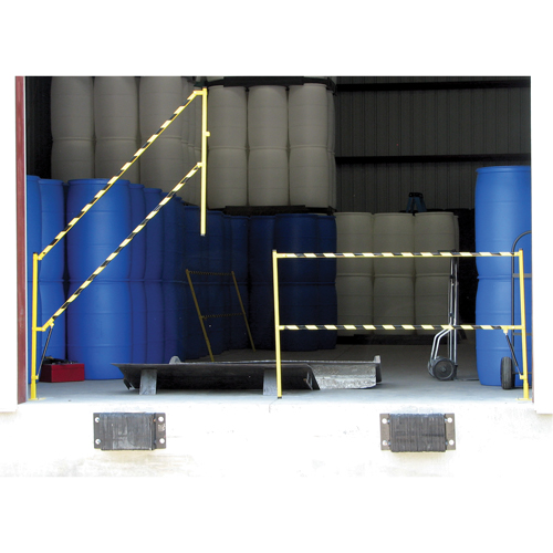 Barri&egrave;re &agrave; bascule de s&eacute;curit&eacute;, Simple, 6' lo x 42-5/8" h d&eacute;ploy&eacute; Planification Entrepots Molloy