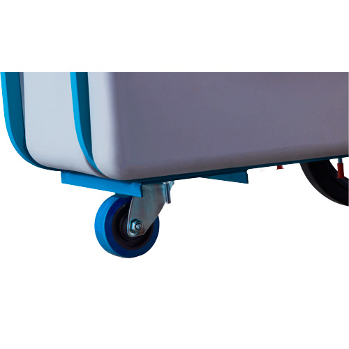 Chariot basculeur en acier, Poly&eacute;thyl&egrave;ne, 0,625 vg³, Capacit&eacute; de charge de 850 lb Planification Entrepots Molloy