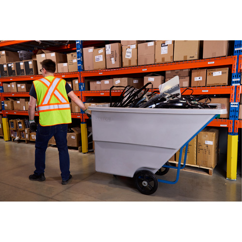Tilt Truck, Polyethylene, 1.1 cu. yd., 1250 lbs. Load Capacity Planification Entrepots Molloy