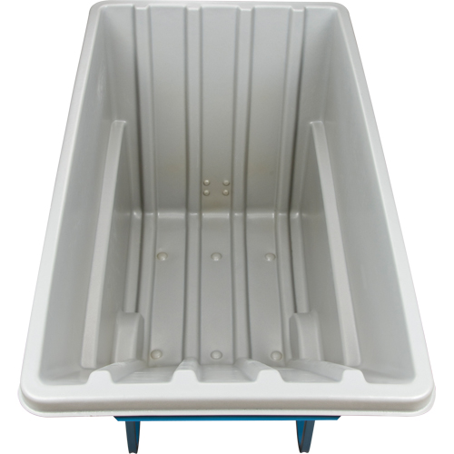 Chariot basculeur en acier, Poly&eacute;thyl&egrave;ne, 1,1 vg³, Capacit&eacute; de charge de 2000 lb Planification Entrepots Molloy