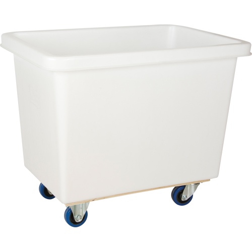 Tapered Wall Box Truck, White Polyethylene, 33" L x 20" W x 29" H, 7 cu. ft. Volume, 600 lbs. Capacity Planification Entrepots Molloy
