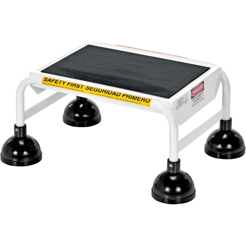 &eacute;chelles Stop-Step, 1 marches, Largeur de la marche 16", Hauteur de la plateforme 9-9/16", Acier Planification Entrepots Molloy
