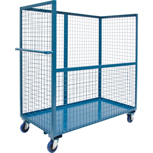 Chariot grillag&eacute; pour transport , Acier, 24" x 55" x 36", Capacit&eacute; 2400 lb Planification Entrepots Molloy
