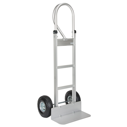 Knocked Down Hand Truck, P-Handle Handle, Aluminum, 52-1/8" Height, 500 lbs. Capacity Planification Entrepots Molloy