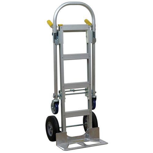 SPTN-JR-T18-SR Spartan Jr. Convertible Hand Truck, Aluminum, 1000 lbs. Capacity Planification Entrepots Molloy
