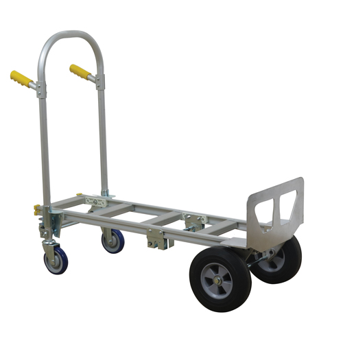 SPTN-JR-T18-SR Spartan Jr. Convertible Hand Truck, Aluminum, 1000 lbs. Capacity Planification Entrepots Molloy