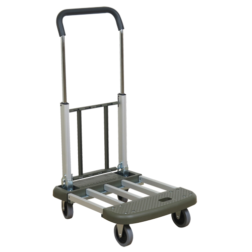 Telefolding Platform Truck, Aluminum, 330 lbs., 29-1/2" L x 17-1/2" W, 36-1/2" High Planification Entrepots Molloy
