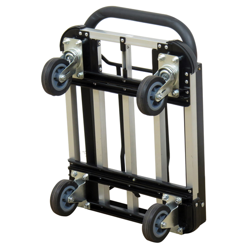 Folding Handle Platform Truck, Aluminum, 300 lbs., 28" L x 16" W, 37.75" High Planification Entrepots Molloy