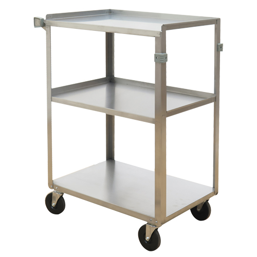 Chariots &agrave; tablette, 3 Tiers, 15-3/4" la x 32" h x 24" p, Capacit&eacute; 500 lb Planification Entrepots Molloy