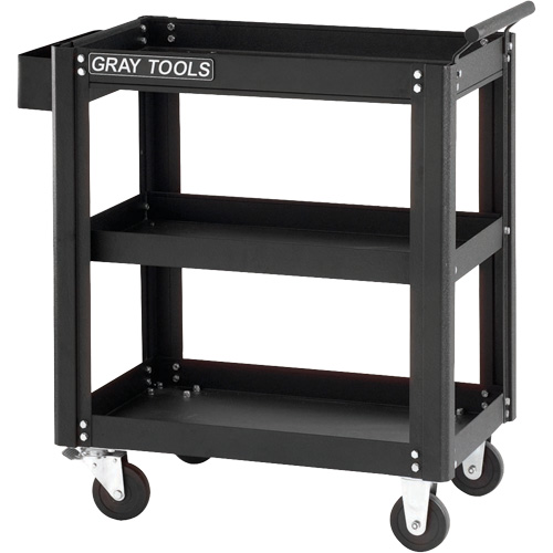 Utility Cart, 19-1/4" L x 27-1/2" W x 32-3/4" H, Grey Planification Entrepots Molloy