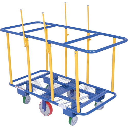 Chariot horizontal pour panneaux, 63-7/16" x 28-1/2" x 40-15/16", Capacit&eacute; 2000 lb Planification Entrepots Molloy
