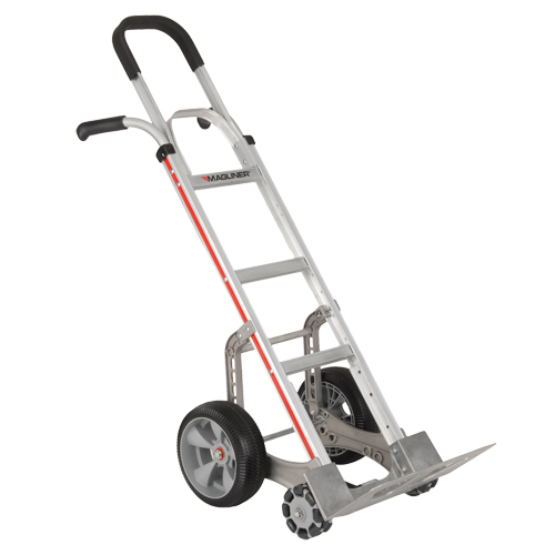 Diable autostabilisant, Prise Combinaison, Aluminium, Hauteur de 55'', Capacit&eacute; 500 lb Planification Entrepots Molloy