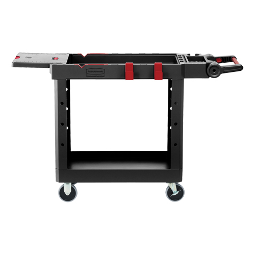 Chariot utilitaire robuste et polyvalent, 2 tiers, 17-3/4" x 36" x 46-1/5", Capacit&eacute; 500 lb Planification Entrepots Molloy