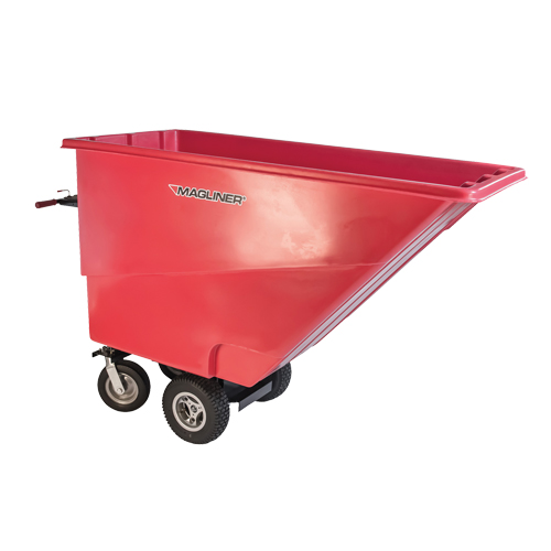 Chariot &agrave; bascule motoris&eacute;, Capacit&eacute; 27 cu. ft., 51" h x 81" la x 33" p Planification Entrepots Molloy