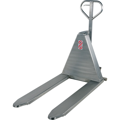 Table &eacute;l&eacute;vatrice de palettes, 45" lo x 26-3/4" la, Acier inoxydable, Capacit&eacute; de 2000 lb Planification Entrepots Molloy