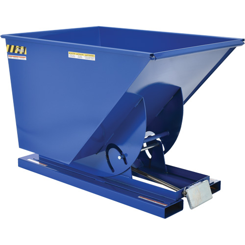 Conteneur autobasculeur, Acier, 1 vg³, Bleu Planification Entrepots Molloy