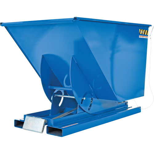 Conteneur autobasculeur, Acier, 1 vg³, Bleu Planification Entrepots Molloy
