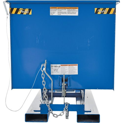 Conteneur autobasculeur, Acier, 1 vg³, Bleu Planification Entrepots Molloy