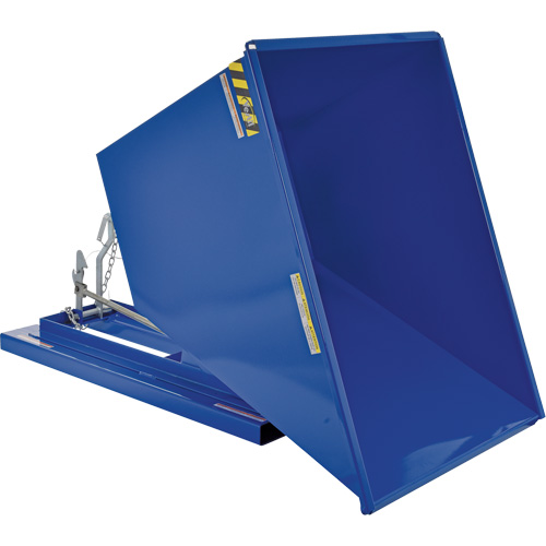 Conteneur autobasculeur, Acier, 1 vg³, Bleu Planification Entrepots Molloy