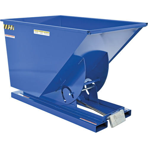 Conteneur autobasculeur, Acier, 1 vg³, Bleu Planification Entrepots Molloy