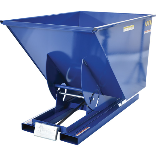 Conteneur autobasculeur, Acier, 1 vg³, Bleu Planification Entrepots Molloy