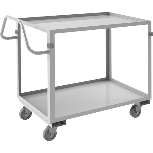Industrial Grade Shelf Cart, 2 Tiers, 22-1/2" W x 36-1/2" H x 42-7/16" D, 600 lbs. Capacity Planification Entrepots Molloy