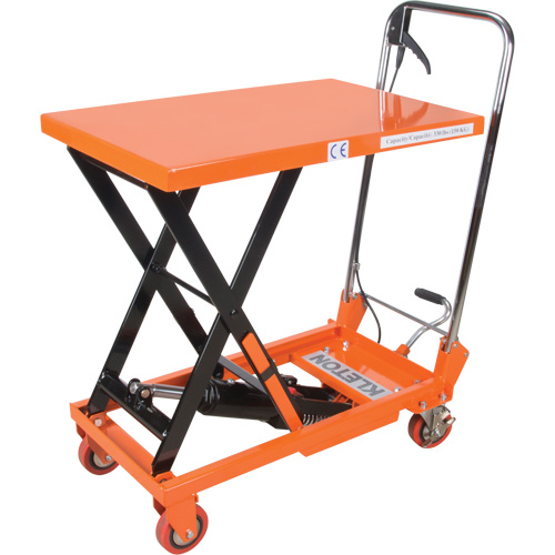 Hydraulic Scissor Lift Table, 27-1/2" L x 17-3/4" W, Steel, 330 lbs. Capacity Planification Entrepots Molloy