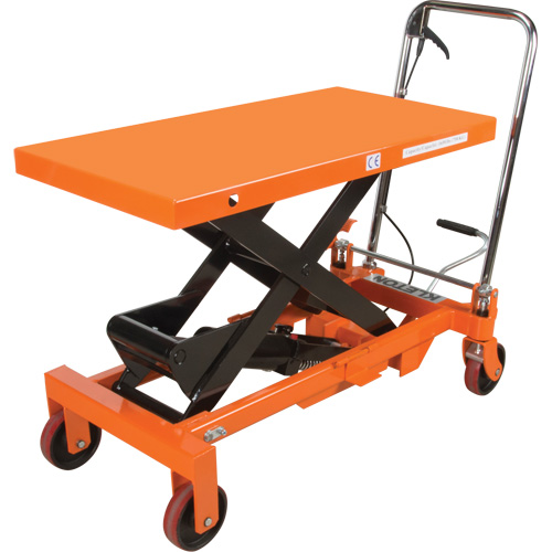 Hydraulic Scissor Lift Table, 39-1/2" L x 20" W, Steel, 1650 lbs. Capacity Planification Entrepots Molloy