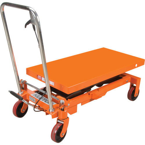 Hydraulic Scissor Lift Table, 39-1/2" L x 20" W, Steel, 1650 lbs. Capacity Planification Entrepots Molloy