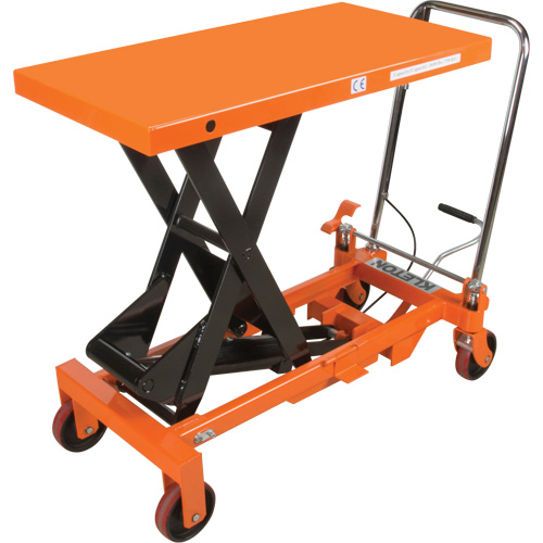 Hydraulic Scissor Lift Table, 39-1/2" L x 20" W, Steel, 1650 lbs. Capacity Planification Entrepots Molloy