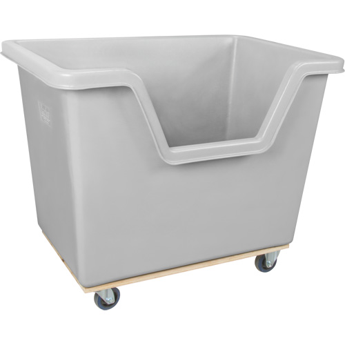 Chariot-caisse &agrave; c&ocirc;t&eacute; ouvert, Poly&eacute;thyl&egrave;ne, 45-3/4" lo x 31-1/4" la x 37-3/4" h, Volume 22 pi³, Capacit&eacute; 1000 lb Planification Entrepots Molloy