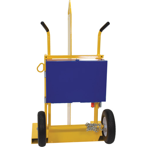 Chariot pour chalumeau et bouteille &agrave; gaz, Roues Rempli de mousse, Base de 24" la x 19-1/2" lo, 500 lb Planification Entrepots Molloy