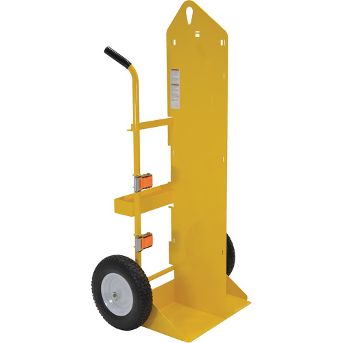 Welding Cylinder Torch Cart, Foam-Filled Wheels, 23-13/16" W x 22-13/16" L Base, 500 lbs. Planification Entrepots Molloy