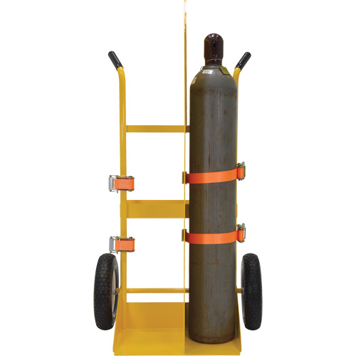 Welding Cylinder Torch Cart, Foam-Filled Wheels, 23-13/16" W x 22-13/16" L Base, 500 lbs. Planification Entrepots Molloy