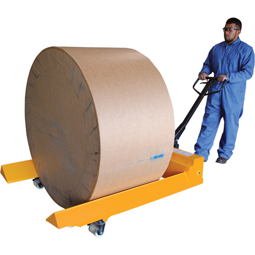Transpalette pour mat&eacute;riaux en rouleaux, Acier, 48" lo x 7,5" la, Capacit&eacute; 4000 lb Planification Entrepots Molloy