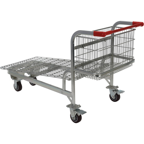 Chariot en treillis emboîtable, Acier, 28-3/4" x 37-1/16" x 59-5/8", Capacit&eacute; 275 lb Planification Entrepots Molloy