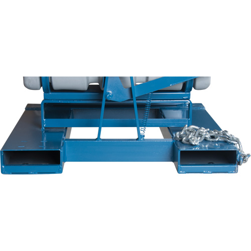 Self-Dumping Hopper, Polyethylene, 1-1/10 cu.yd, Grey Planification Entrepots Molloy