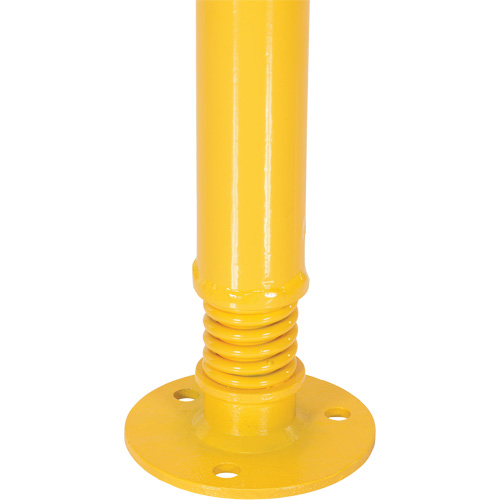 Borne de protection &agrave; ressort, Acier, 42" h x 2-1/8" la, Jaune Planification Entrepots Molloy