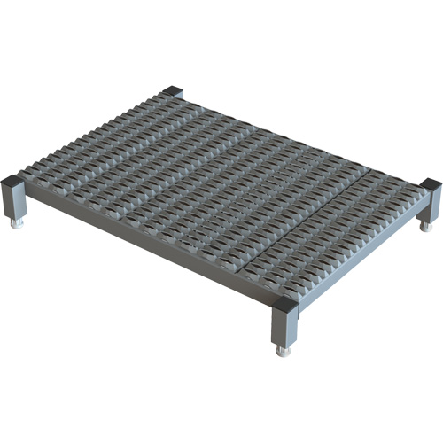 Plateforme de travail en une &eacute;tape &agrave; hauteur r&eacute;glable, 24" la x 36" pr, Capacit&eacute; de 800 lb, Enti&egrave;rement soud&eacute; Planification Entrepots Molloy