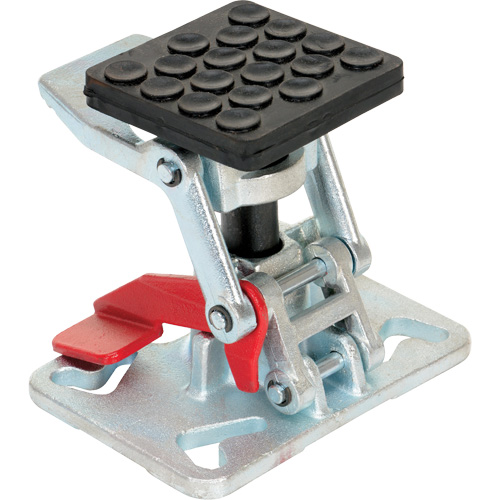 Verrou de plancher &agrave; hauteur ajustable pour service intense, 8" Hauteur rallong&eacute;e, 5-1/2" Hauteur r&eacute;tract&eacute;e, Acier Planification Entrepots Molloy